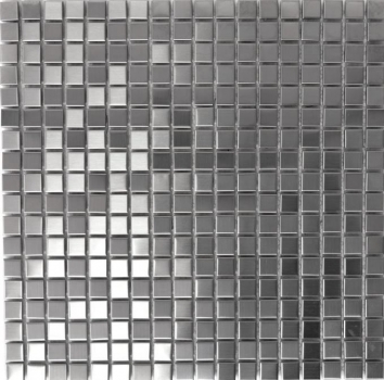 Piastrella a mosaico decorata a mano in acciaio inox argento acciaio spazzolato backsplash cucina MOS129-CE15D_m