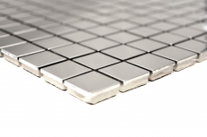 Piastrella a mosaico decorata a mano in acciaio inox argento acciaio spazzolato backsplash cucina MOS129-CE15D_m
