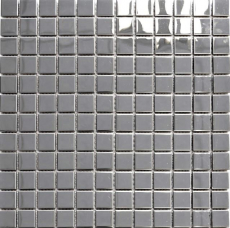 Piastrella di mosaico in acciaio inox argento lucido backsplash parete della cucina MOS129-23G