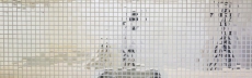 Piastrella di mosaico in acciaio inox argento lucido backsplash parete della cucina MOS129-23G