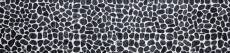 Piastrella di mosaico fiume ciottolo pietra taglio nero MOS30-0302_f