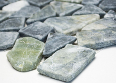 Piastrella di mosaico dipinta a mano marmo pietra naturale cava Ciot grigio-verde MOS44-0208_m