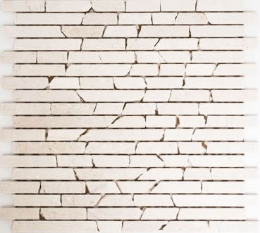 Piastrella di mosaico dipinta a mano marmo pietra naturale bianco Brick Botticino Anticato MOS40-0102_m