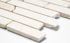 Piastrella a mosaico Marmo Pietra naturale bianco Brick Botticino Anticato Alzatina per cucina MOS40-0102_f