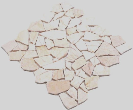 Mosaico di cava in pietra naturale poligonale dorato crema lucido struttura piastrelle backsplash rivestimento - MOS44-30-2807