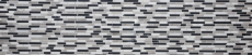 Piastrella di mosaico dipinta a mano marmo pietra naturale beige grigio nero Brick Botticino Nero MOS40-0204_m