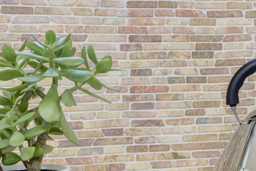 Mosaico di marmo pietra naturale rosso Brick Rossoverona composito piastrelle da parete cucina alzatina piatto doccia - MOS40-0145