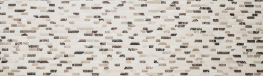 Mosaico di marmo pietra naturale beige marrone crema Brick Castanao Composite Chopsticks Tile Backsplash Wall Kitchen - MOS40-0195