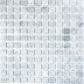 Piastrella di mosaico dipinta a mano marmo pietra naturale grigio chiaro Bardiglio Marmo Antico MOS40-40023_m