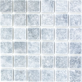 Piastrella di mosaico dipinta a mano marmo pietra naturale grigio chiaro Bardiglio Marmo Antico MOS40-40048_m
