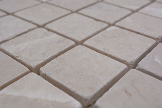 Piastrella di marmo a mosaico pietra naturale avorio crema chiaro beige piastrelle backsplash muro piastrelle cucina bagno - MOS36-0106