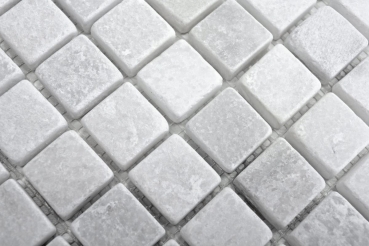 Piastrella di mosaico dipinta a mano in marmo pietra naturale bianco Ibiza Antique Marble MOS40-42023_m
