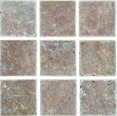 Piastrella Travertino pietra naturale Noce marrone pietra naturale piastrella aspetto antico piatto doccia doccia parete cucina piastrella - MOSF-45-46116