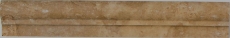 Bordo travertino pietra naturale noce marrone profilo pietra naturale aspetto antico parete pavimento bagno cucina WC sauna - MOSProf-44348
