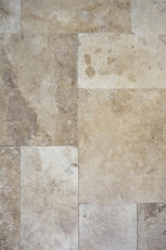 Piastrella Travertino pietra naturale Chiaro beige crema piastrella in pietra naturale Roman bond piastrella da parete effetto antico piastrella da bagno - MOSF-45-46000