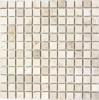 Piastrella a mosaico travertino pietra naturale beige Chiaro Antique Travertine MOS43-46023_f