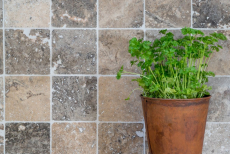 Piastrella Travertino pietra naturale Argento argento bianco grigio chiaro piastrella pietra naturale argento aspetto antico piatto doccia piastrella parete cucina - MOSF-45-47010