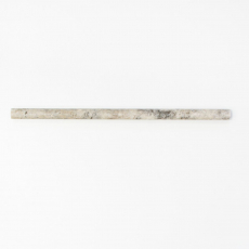 Bordo travertino pietra naturale Argento argento bianco grigio chiaro profilo pietra naturale Matita argento aspetto antico parete pavimento cucina - MOSPENC-47315