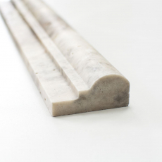 Bordo Travertino pietra naturale bianco grigio profilo Ogee1 argento Travertino antico MOSProf-47348_f