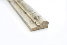 Bordo Travertino pietra naturale bianco grigio profilo Ogee1 argento Travertino antico MOSProf-47348_f