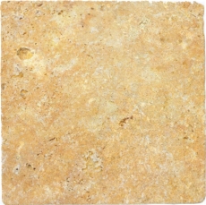 Piastrella di travertino pietra naturale giallo oro piastrella di pietra naturale marrone dorato aspetto antico pavimento piastrella cucina piastrella parete - MOSF-45-51030