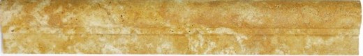 Bordo travertino pietra naturale giallo oro profilo pietra naturale oro marrone aspetto antico parete bagno cucina sauna - MOSProf-51348