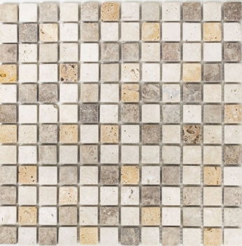 Travertino mosaico piastrelle terrazza pavimento pietra naturale beige marrone dorato backsplash piatto doccia parete doccia cucina - MOS43-46380