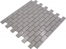Piastrelle di mosaico quarzo composito pietra artificiale Brick Artifical grey MOS46-0204