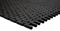 Mosaico di vetro Rivestimento sostenibile Backsplash di piastrelle Riciclaggio Brick Smalto nero opaco MOS140-B21B