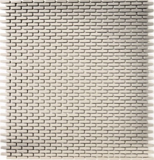Mosaico dipinto a mano ECO Recycling GLAS Brick Smalto crema opaco MOS140-B23C_m