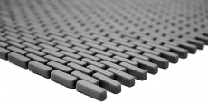 Mosaico di vetro Rivestimento sostenibile Tile Recycling Brick Smalto grigio-marrone opaco MOS140-B25G