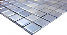 Piastrella di mosaico campione a mano ECO Recycling GLAS ECO antracite metallizzato MOS350-08_m