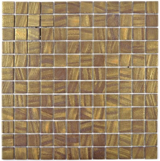 Piastrella di mosaico campione a mano ECO Recycling GLAS ECO satin gold MOS360-05_m