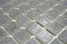 Mosaico dipinto a mano in vetro grigio piastrella da parete bagno piastrella doccia alzatina MOS200-A09-N_m