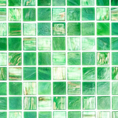 Piastrelle di vetro a mosaico verde menta rame backsplash cucina MOS54-0504