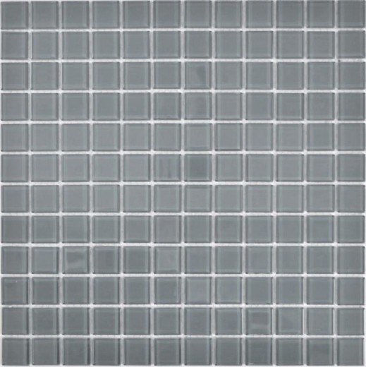 Piastrella di mosaico dipinta a mano Mosaico di vetro traslucido Grigio cristallo BAGNO WC Cucina PARETE MOS63-0202_m