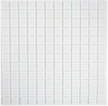 Mosaico dipinto a mano Mosaico di vetro traslucido Cristallo super bianco BAGNO WC Cucina MURO MOS63-0101_m