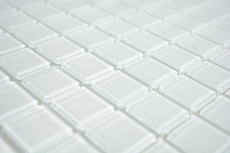 Piastrella di mosaico dipinta a mano Mosaico di vetro traslucido Cristallo bianco BAGNO WC Cucina PARETE MOS63-0102_m