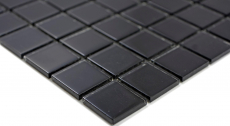 Piastrella di mosaico Mosaico di vetro traslucido Cristallo nero BAGNO WC Cucina MURO MOS63-0302_f | 10 tappetini di mosaico