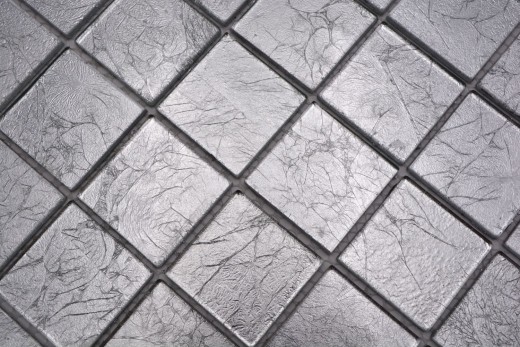 Mosaico di vetro argento mosaico piastrelle backsplash texture BAGNO WC cucina WALL MOS68-4SB21