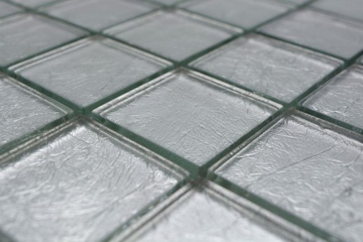 Mosaico di vetro argento mosaico texture piastrelle backsplash cucina parete MOS123-8SB26