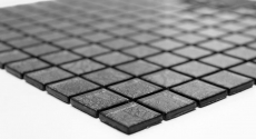 Mosaico dipinto a mano Mosaico in vetro traslucido Struttura in cristallo nero MOS63-CM-4BL12_m