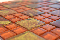 Mosaico di vetro arancione Sunrise piastrelle backsplash cucina doccia muro MOS88-8SRO