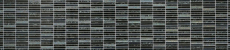 Piastrella di mosaico dipinta a mano Aste nere traslucide Mosaico di vetro Crystal Night nero MOS87-STNB_m