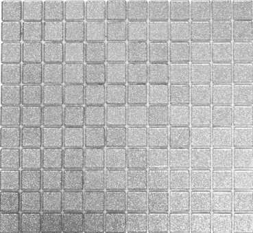 Mosaico dipinto a mano Mosaico in vetro traslucido Cristallo argento martellato MOS60-0207_m