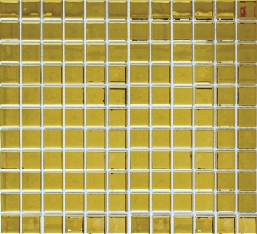 Piastrella di mosaico dipinta a mano Mosaico di vetro traslucido Crystal EP oro BAGNO WC Cucina PARETE MOS60-0706_m
