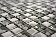 Mosaico dipinto a mano Mosaico in vetro traslucido Crystal EP Vetro argentato BAGNO WC Cucina MOS92-0218_m