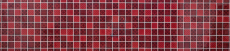 Piastrelle di mosaico vintage retrò per la cucina, mosaico di vetro rosso traslucido, aspetto cristallo rosso MOS78B-0902_f | 10 tappetini di mosaico