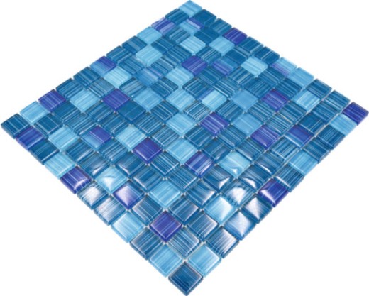 Piastrella di vetro a mosaico Style Ocean blue turquoise kitchen splashback MOS74-0409