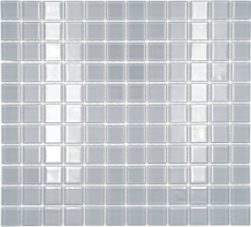 Piastrella di mosaico Mosaico di vetro grigio chiaro Mosaico di piscina Mosaico di piscina MOS60-0204